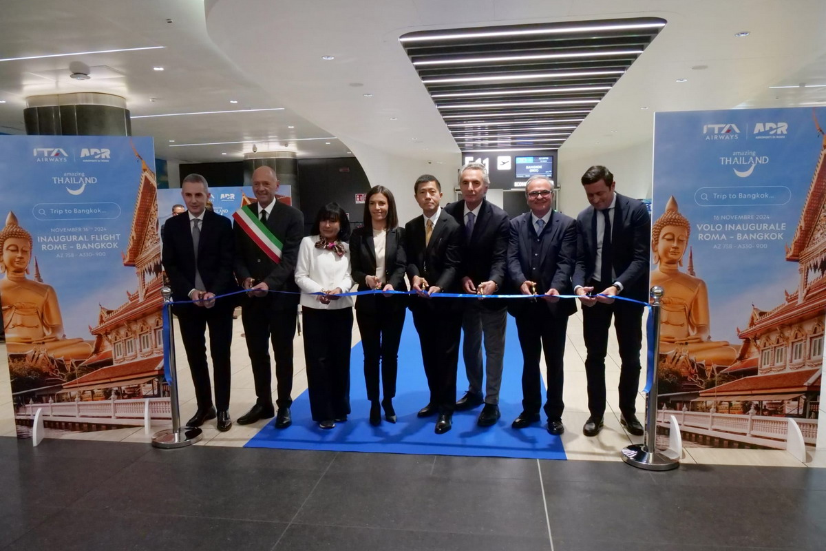 ITA Airways celebra il nuovo collegamento da Roma Fiumicino verso Bangkok