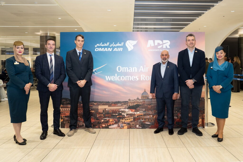 Oman Air celebra il volo inaugurale Roma-Muscat e conquista il secondo scalo in Italia