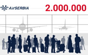 Air Serbia ha raggiunto i 2 milioni di passeggeri già alla fine di giugno